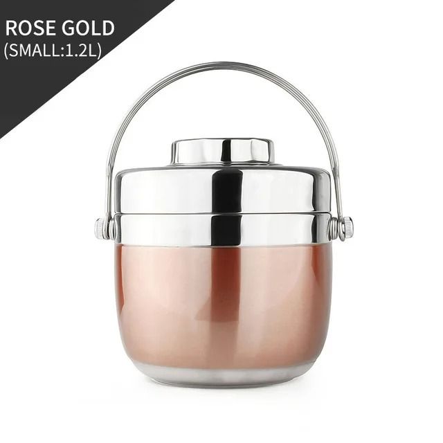 Thermal Food Jar Stainless Steel Soup Thermos with Insulated Bag Leakproof Lunch Container