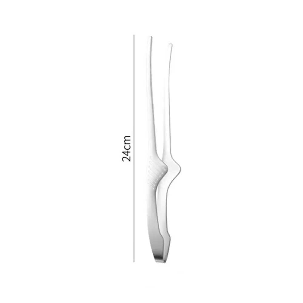 304 Stainless Steel Long Handle BBQ Tongs Non Slip Steak Cooking Tool