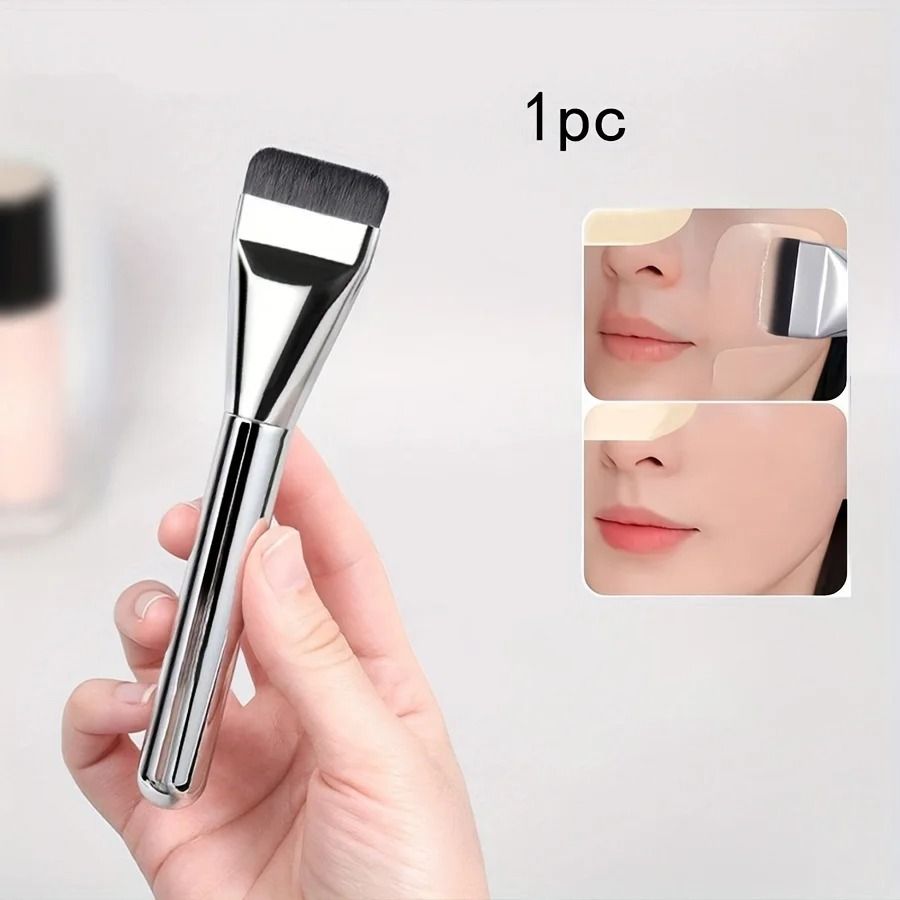 Ultra Fine Oval Foundation Brush for Smooth Flawless Makeup Blending