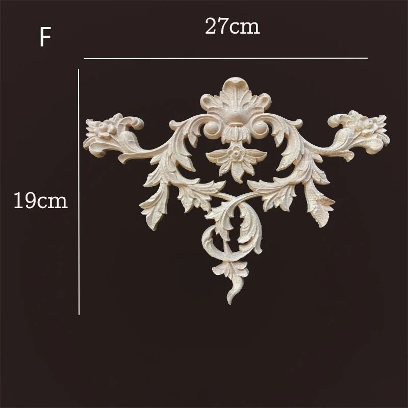 Vintage Wood Corner Appliques Carved Wood Corner Decor for Furniture and Walls