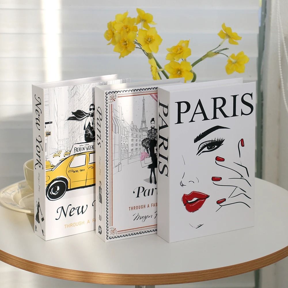 Fake Books Decor Set Modern Coffee Table Decorative Book Set