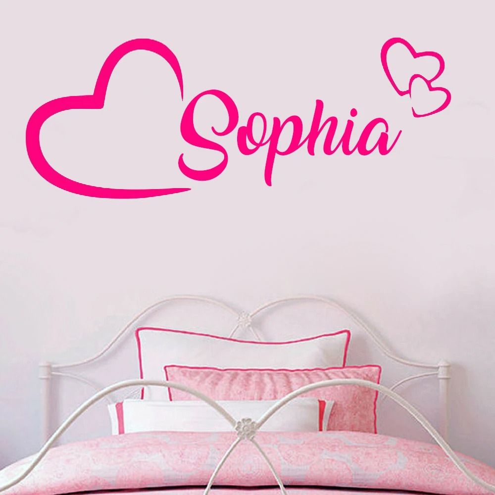 Personalized Name Wall Sticker Custom Vinyl Decal for Kids Room Nursery