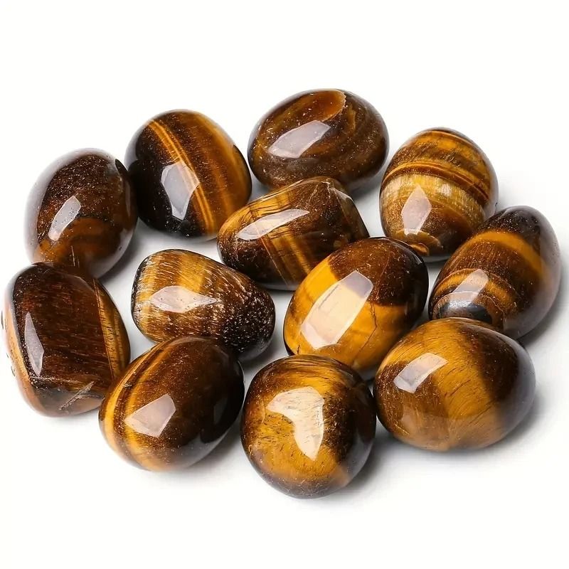 Tiger Eye Tumbled Crystal Stones Polished Natural Gemstone Decor