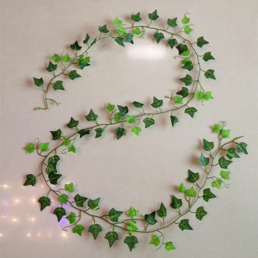 210cm Artificial Hanging Garland Green Vine Leaves Decorative Plant for Home and Events