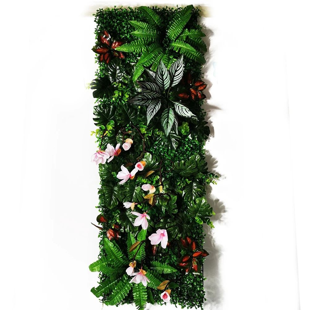 Artificial Boxwood Hedge Wall Panel Green Plant Backdrop Garden Decor
