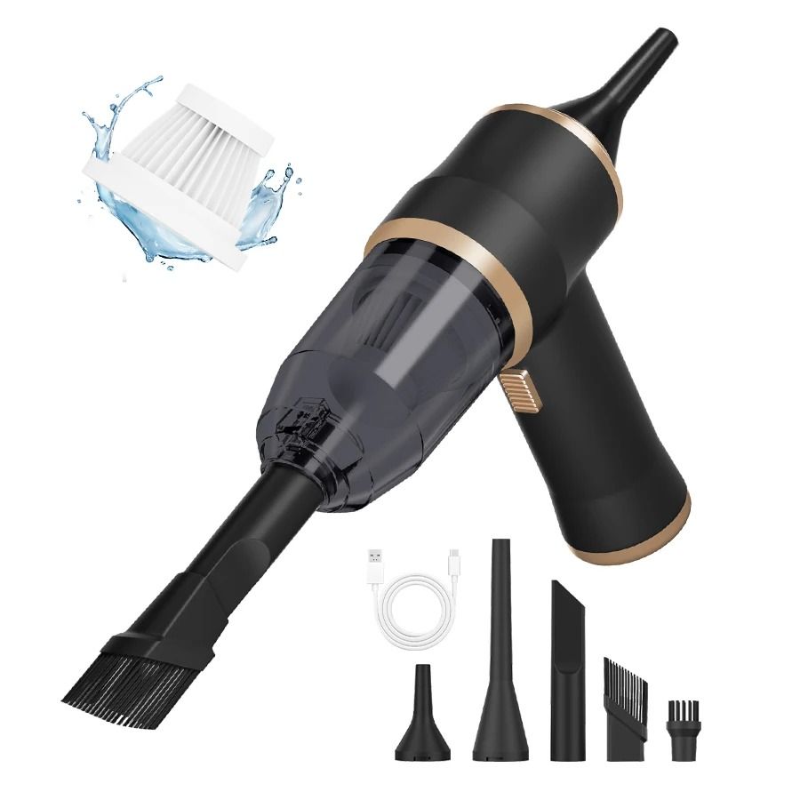 DualForce Car Vacuum Blower Portable 2 in 1 High Power Cleaner