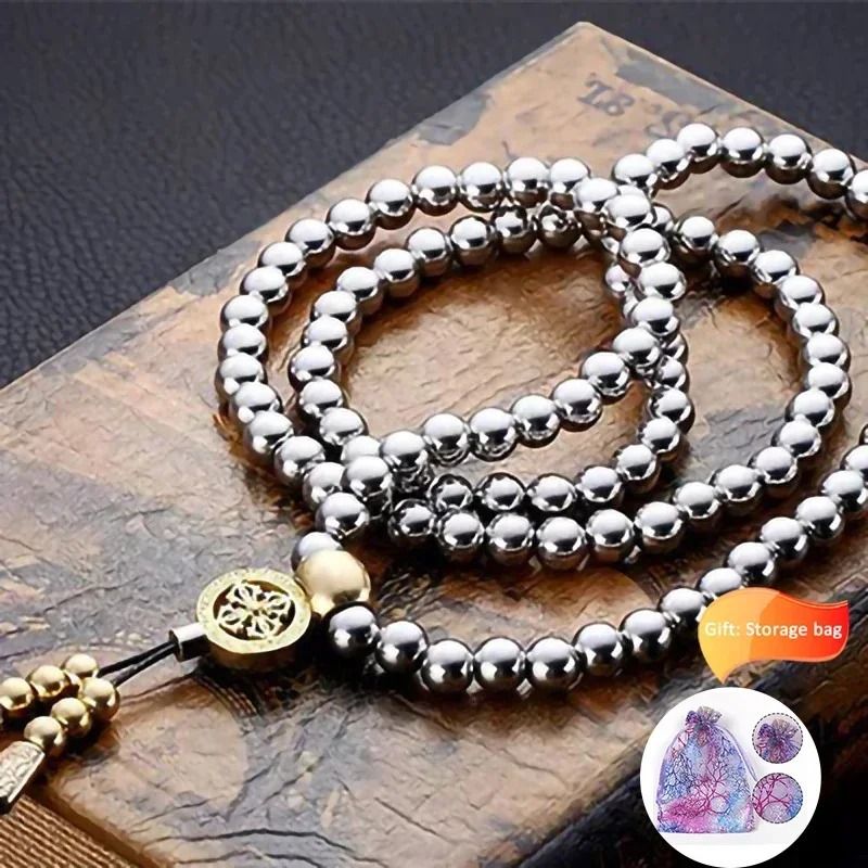Titanium Bead Chain Necklace Durable EDC Outdoor Utility Accessory