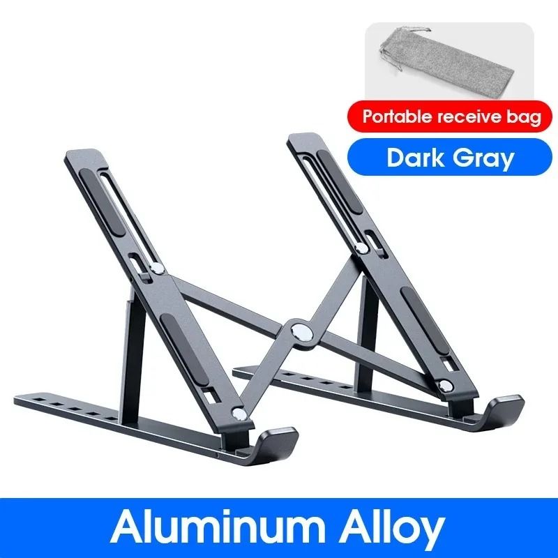Adjustable Aluminum Laptop Stand Foldable Cooling Stand for Desk and Travel