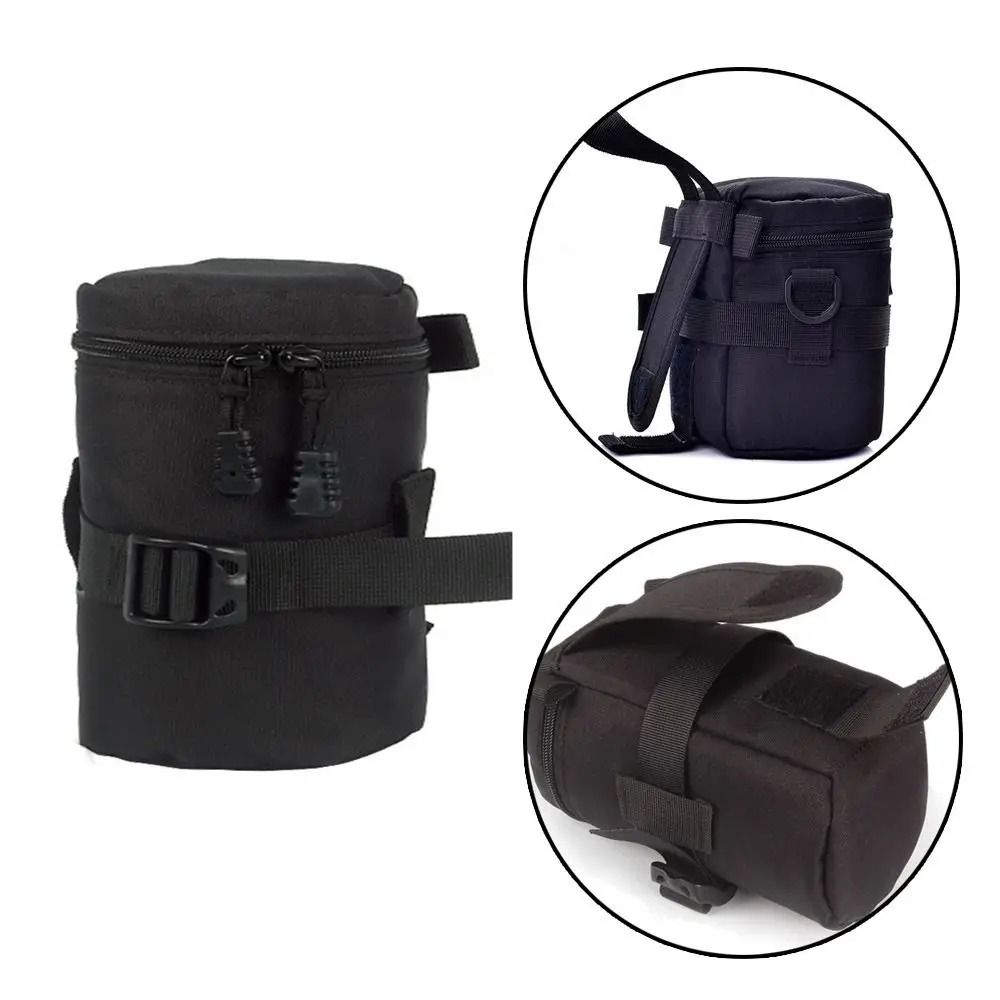 Waterproof Camera Lens Bag Padded DSLR Lens Case Soft Protective Lens Pouch