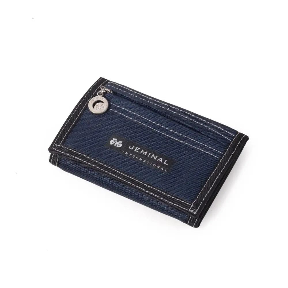 Canvas Trifold Wallet for Men Compact Card Holder Coin Purse