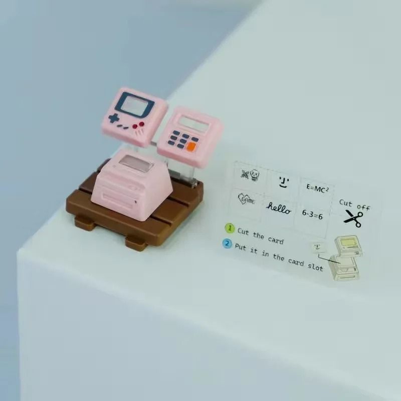 Retro Transparent Keycap Set for Mechanical Keyboard Cute Gaming Console Style