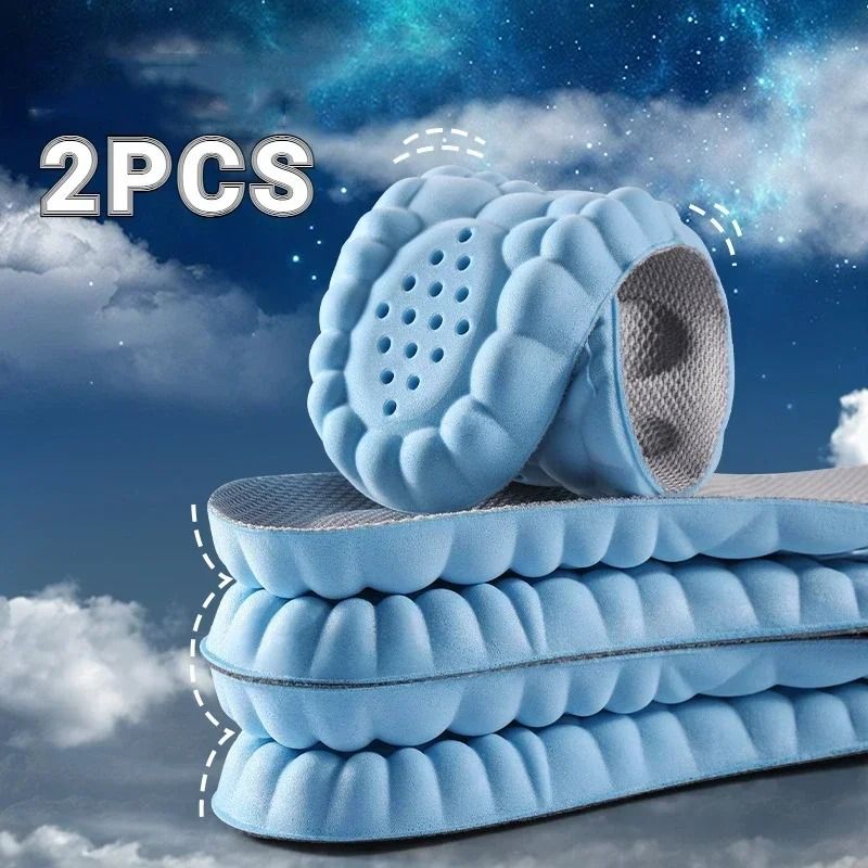 4D Massage Arch Support Insoles Soft Orthopedic Cushioning Shoe Inserts