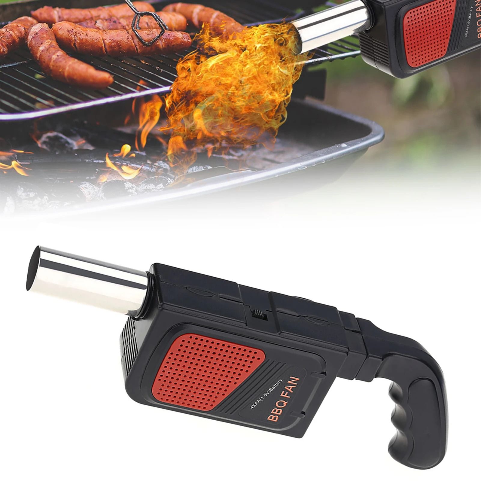 Portable Electric BBQ Air Blower Fan for Fast Fire Starting and Outdoor Grilling