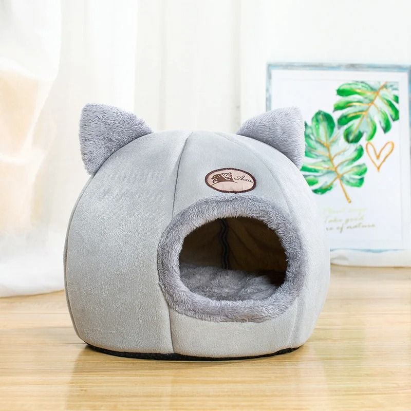 Cozy Cat Cave Bed Warm Pet Tent Bed for Cats and Small Dogs Indoor Comfort House