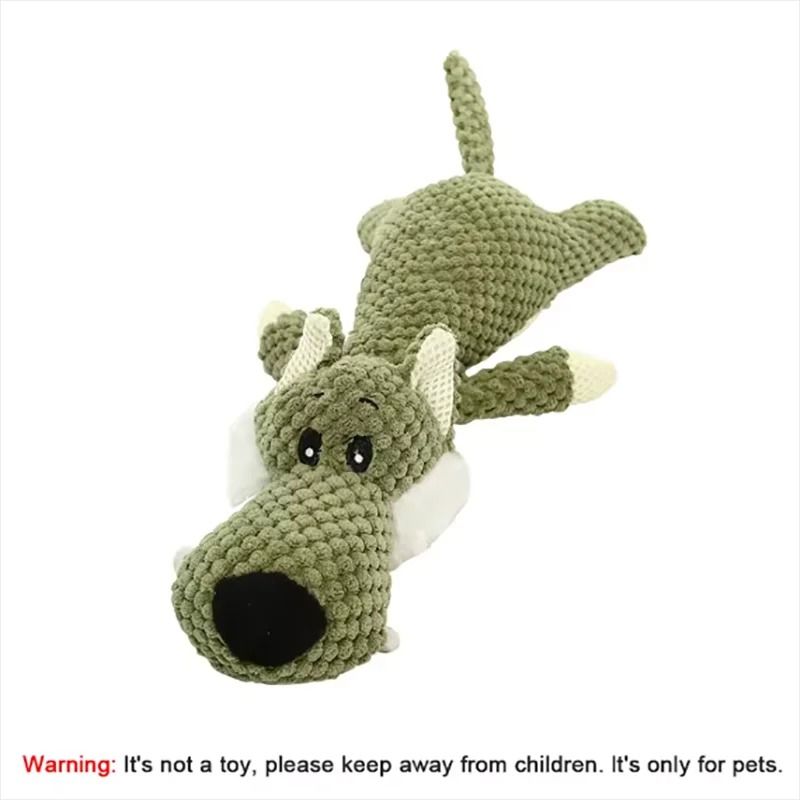 WildPaws Squeaky Plush Dog Toy Set for Interactive Play