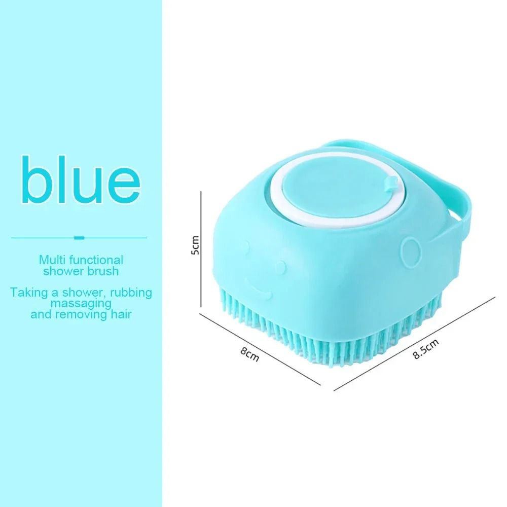 SoftPaws Silicone Pet Bath Massage Brush for Dogs and Cats