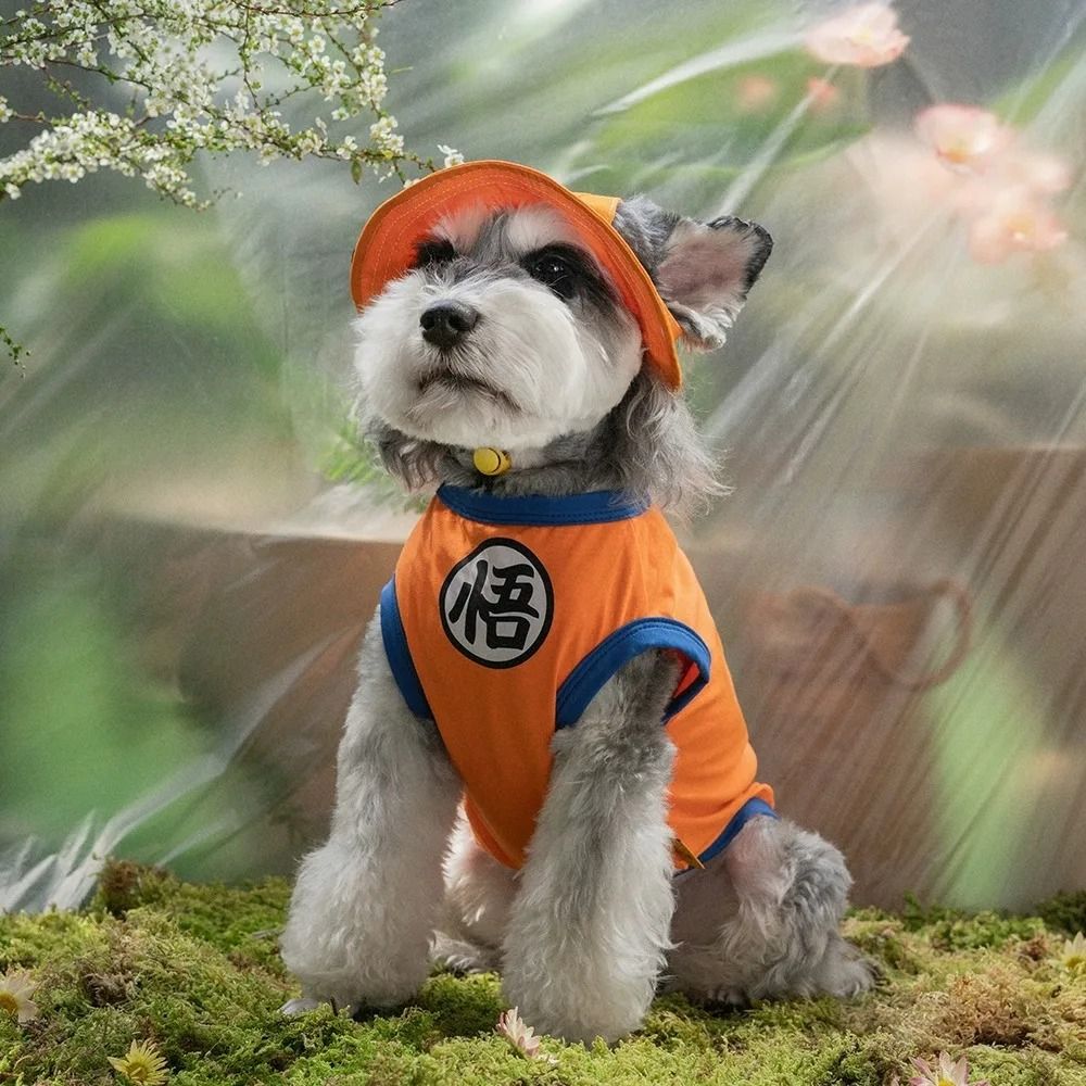 Goku Style Pet Vest Shirt for Small Dogs and Cats