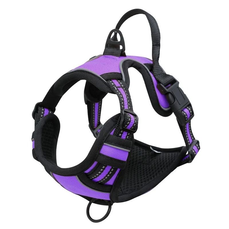 Heavy Duty No Pull Dog Harness Reflective Pet Vest with Control Handle