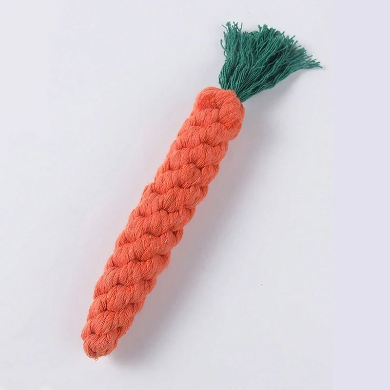 Handwoven Cotton Rope Dog Chew Toy Durable Knot Toy for Small and Medium Dogs