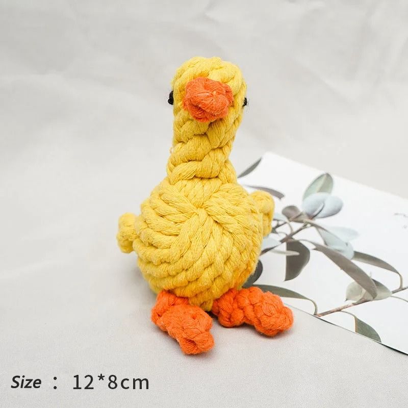 Bite Resistant Rope Knot Ball Dog Chew Toy for Small Dogs and Puppies