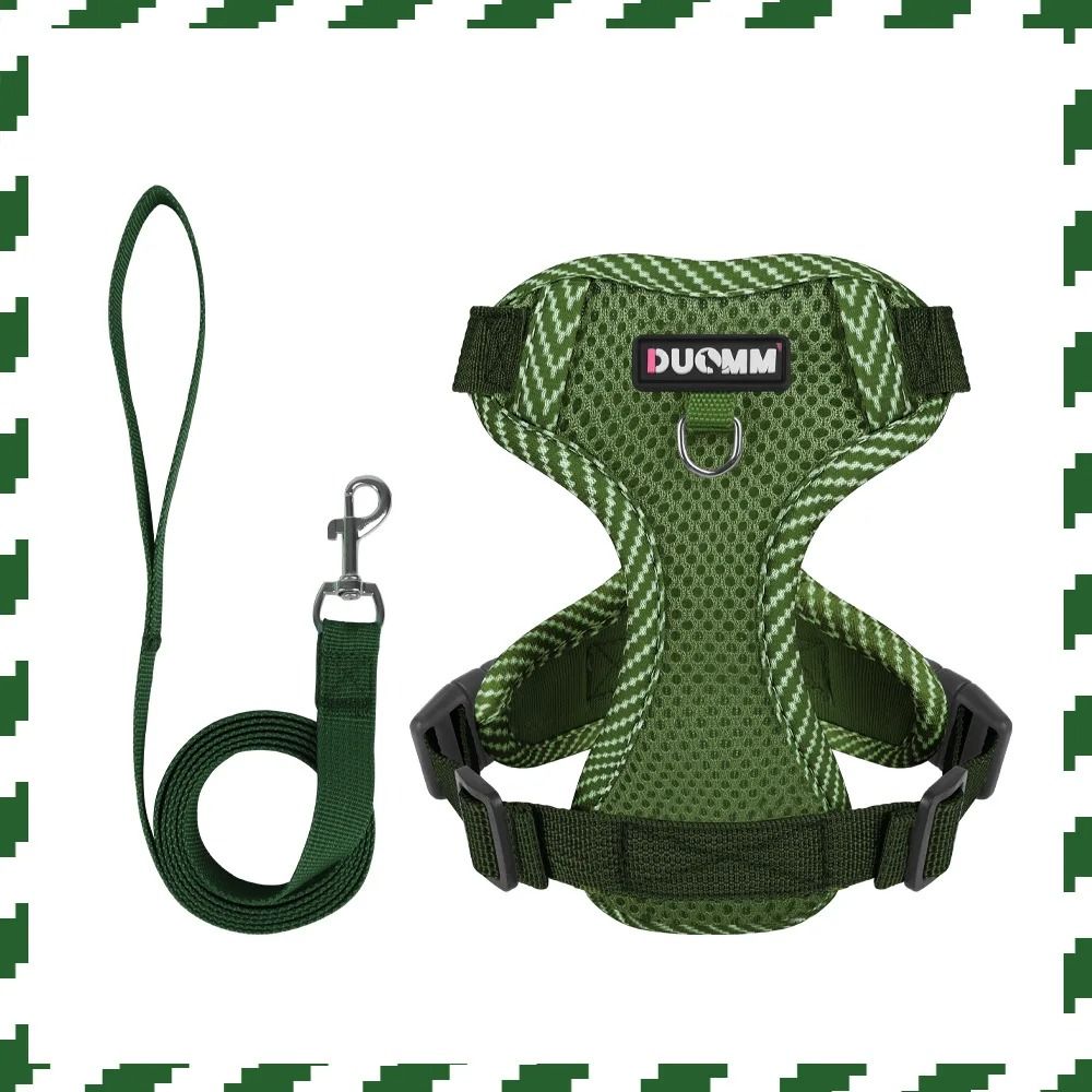 Breathable Reflective Pet Harness and Leash Set for Small and Medium Dogs and Cats