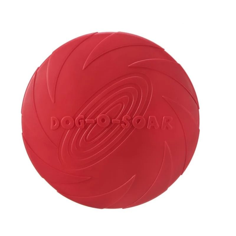 Interactive Silicone Flying Disc Dog Toy for Training and Fetch Play