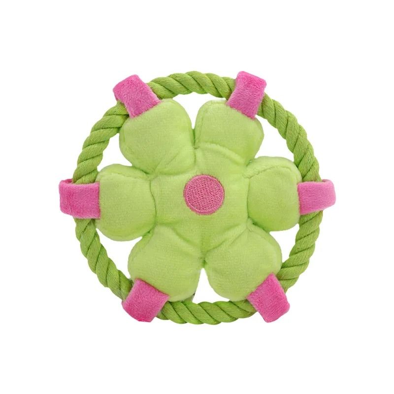 Durable Rope Fetch Dog Toy Interactive Chew Toy for Teeth Cleaning and Training