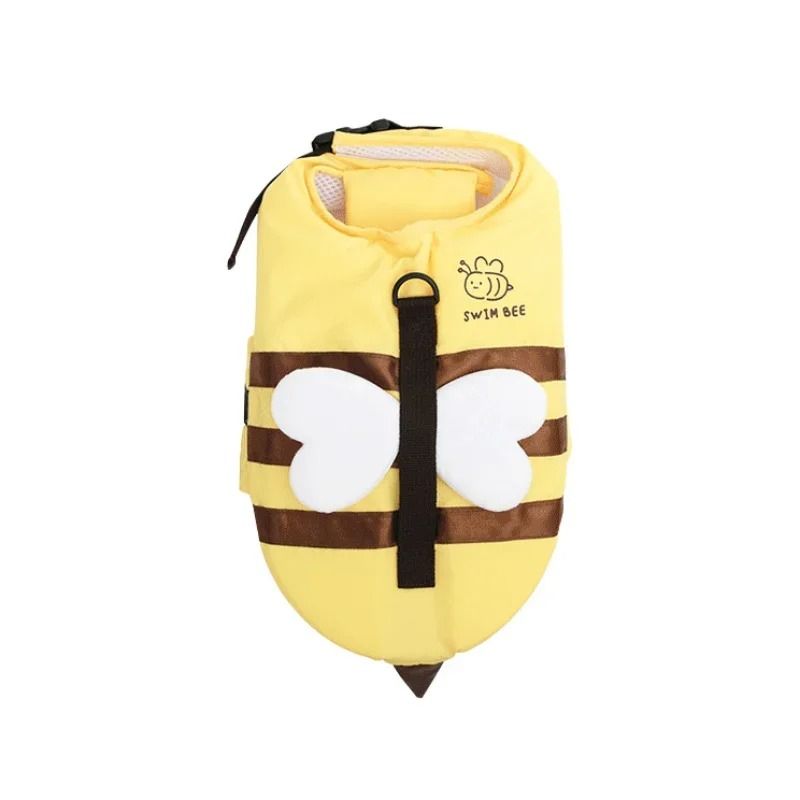 Little Bee Dog Life Jacket Waterproof Summer Swimsuit Harness for Puppies and Dogs