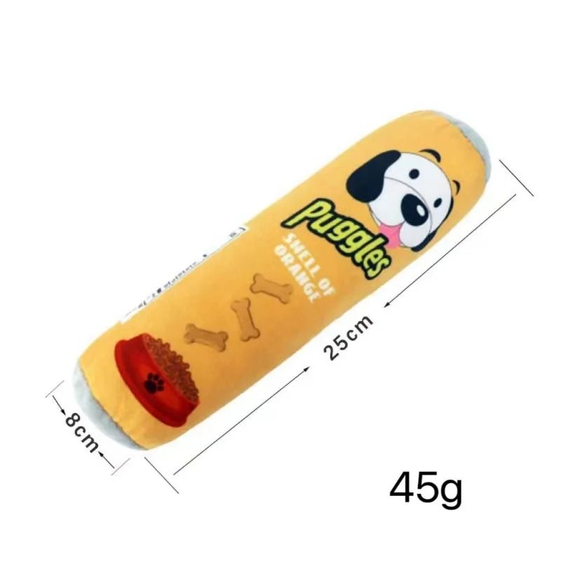 Squeaky Plush Dog Chew Toy Bite Resistant Interactive Toy for Small and Large Dogs