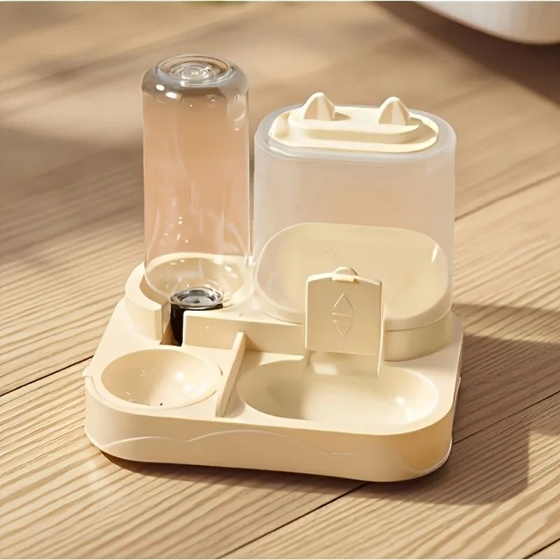 2 in 1 Automatic Pet Feeder and Water Dispenser for Cats and Small Dogs