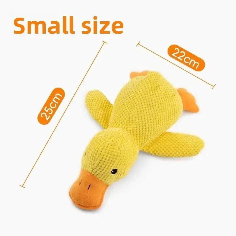Calming Duck Squeaky Plush Toy for Dogs and Puppies