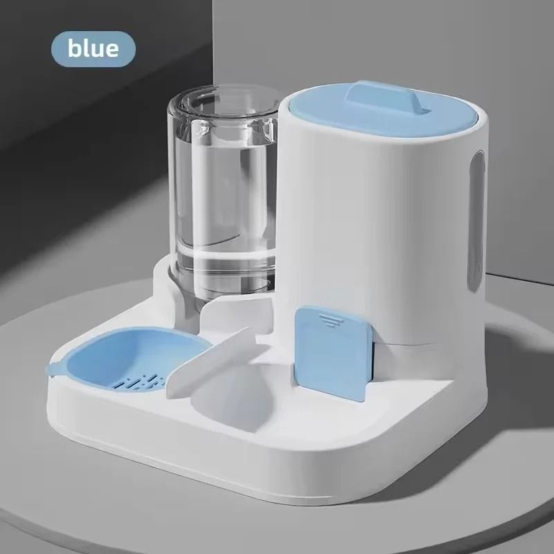 Automatic Pet Feeder and Water Dispenser Combo Large Capacity Gravity Food and Water Station