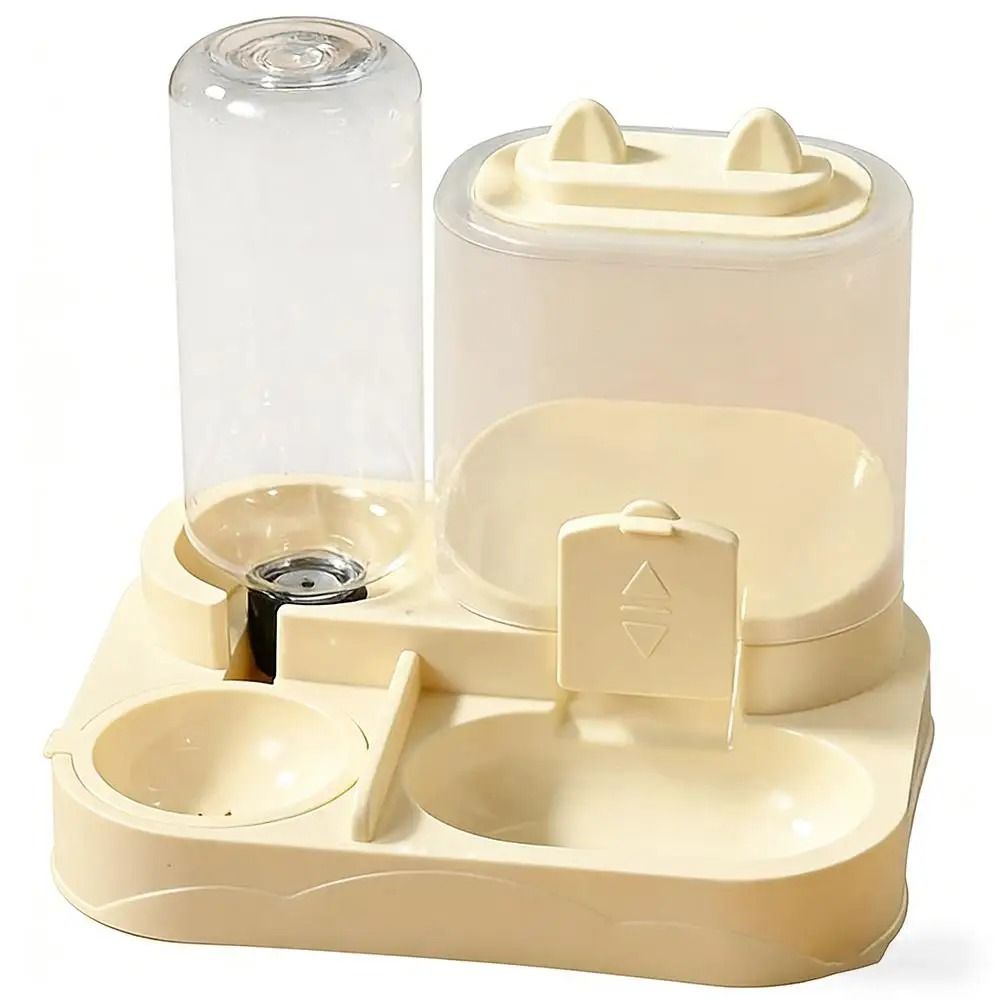 Automatic Cat Feeder and Water Dispenser All in One Large Capacity Pet Food Storage Set