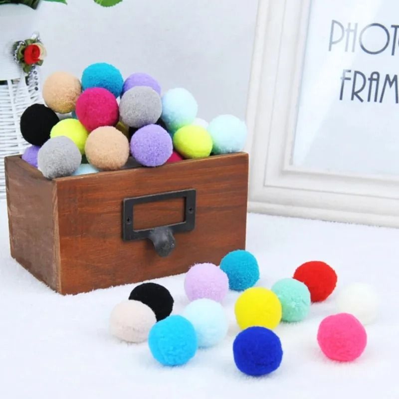 10 Piece Plush Ball Cat Toys Interactive Bouncy Play Balls for Kittens and Indoor Cats