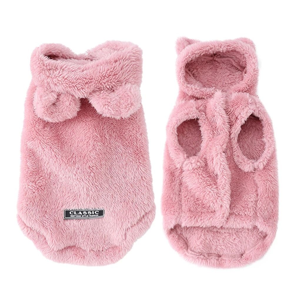 Winter Fleece Pet Hoodie Warm Sweater Coat for Cats and Small Dogs