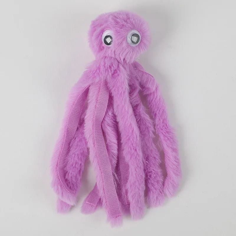Cute Octopus Plush Cat Toy Bite Resistant Interactive Pet Toy for Cats and Dogs