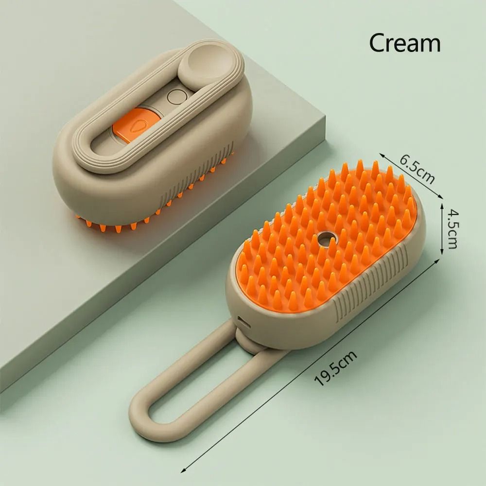 3 in 1 Rechargeable Pet Steam Brush Spray Massage Grooming Comb for Cats and Dogs