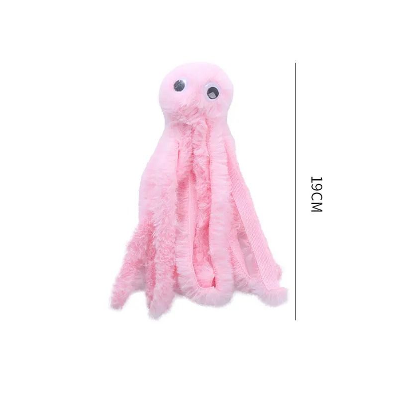 Cute Octopus Plush Cat Toy for Interactive Bite Play