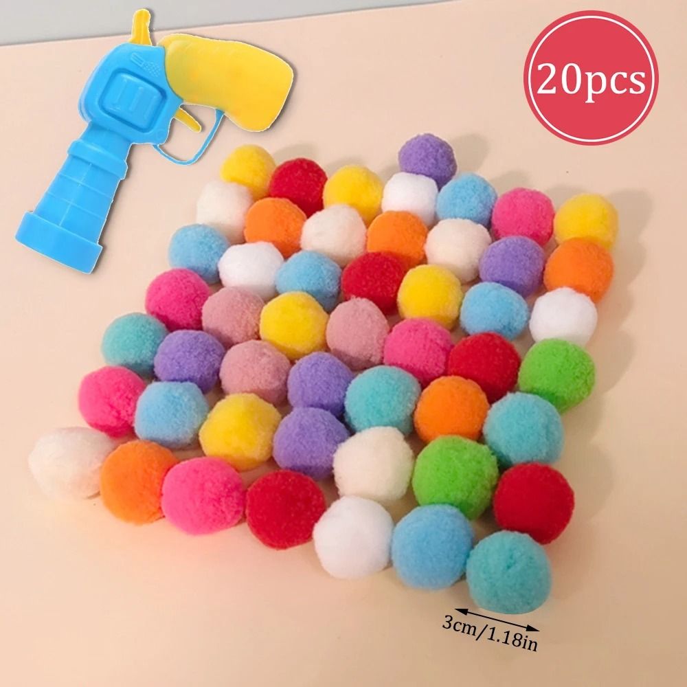 Interactive Cat Ball Launcher Toy with Plush Balls