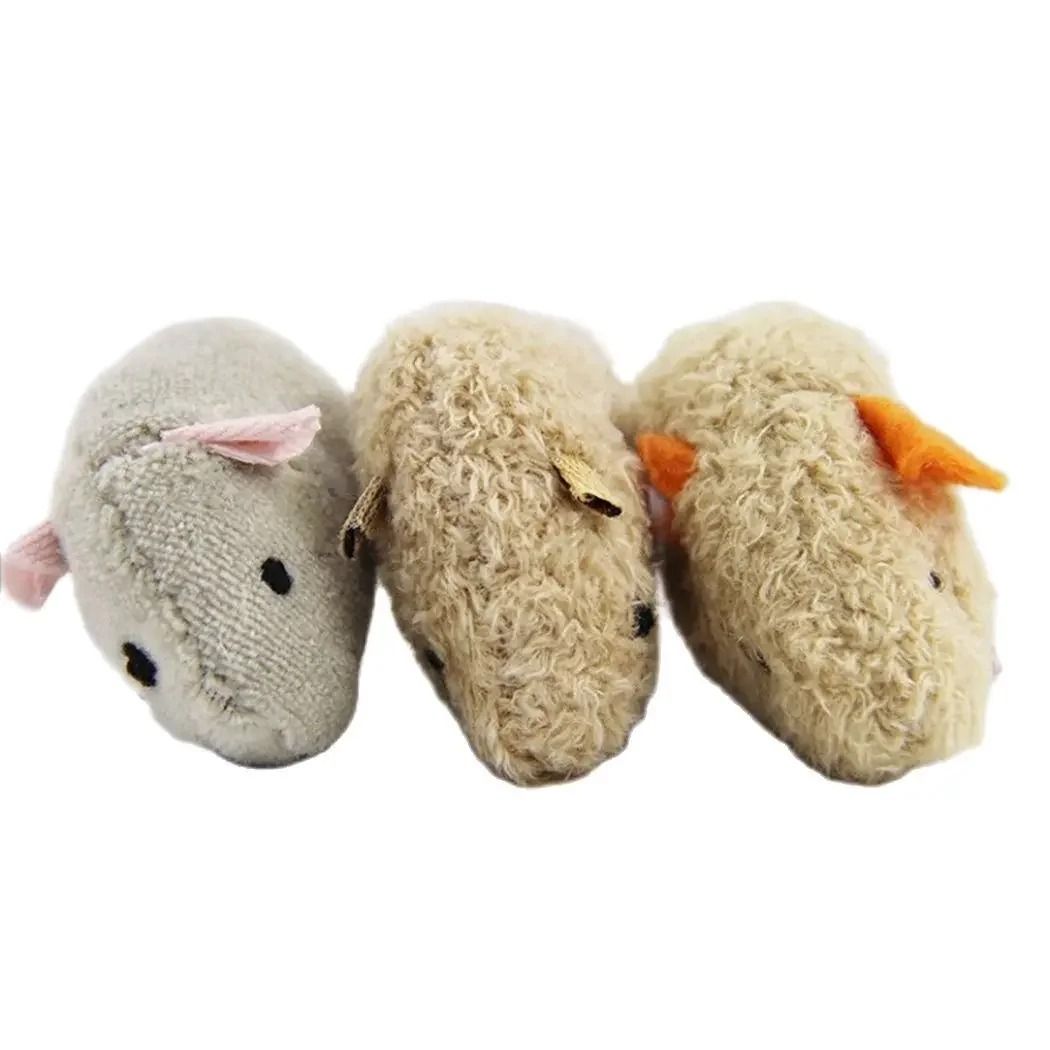 Plush Mouse Cat Toy Set for Interactive Kitten Play