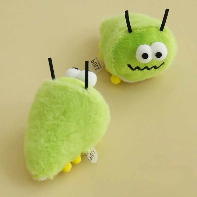 Green Bug Catnip Plush Toy for Kittens