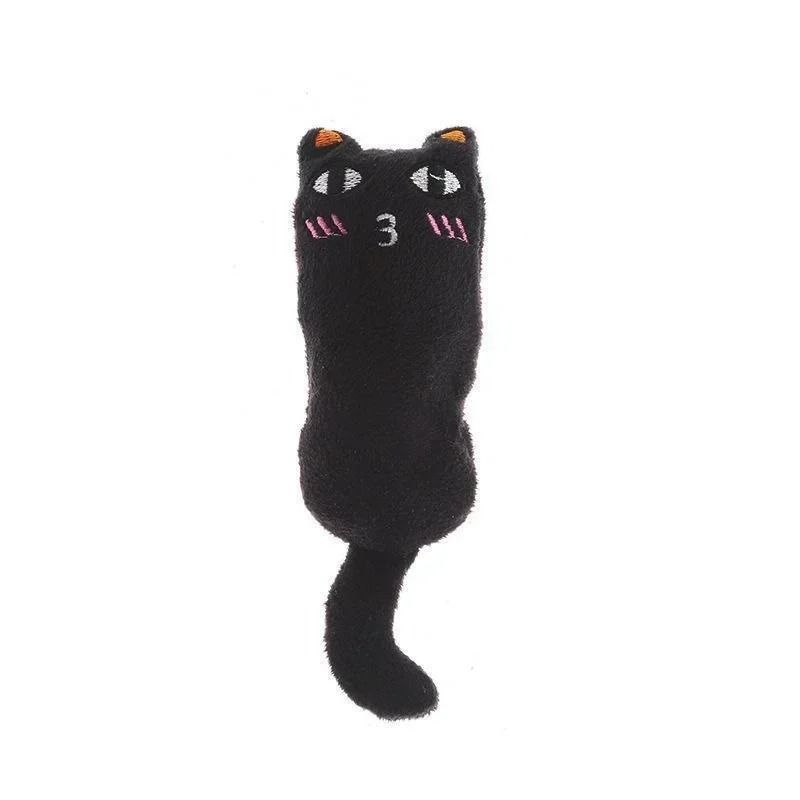 Cute Catnip Plush Thumb Pillow Toy for Chewing Kicking and Indoor Play