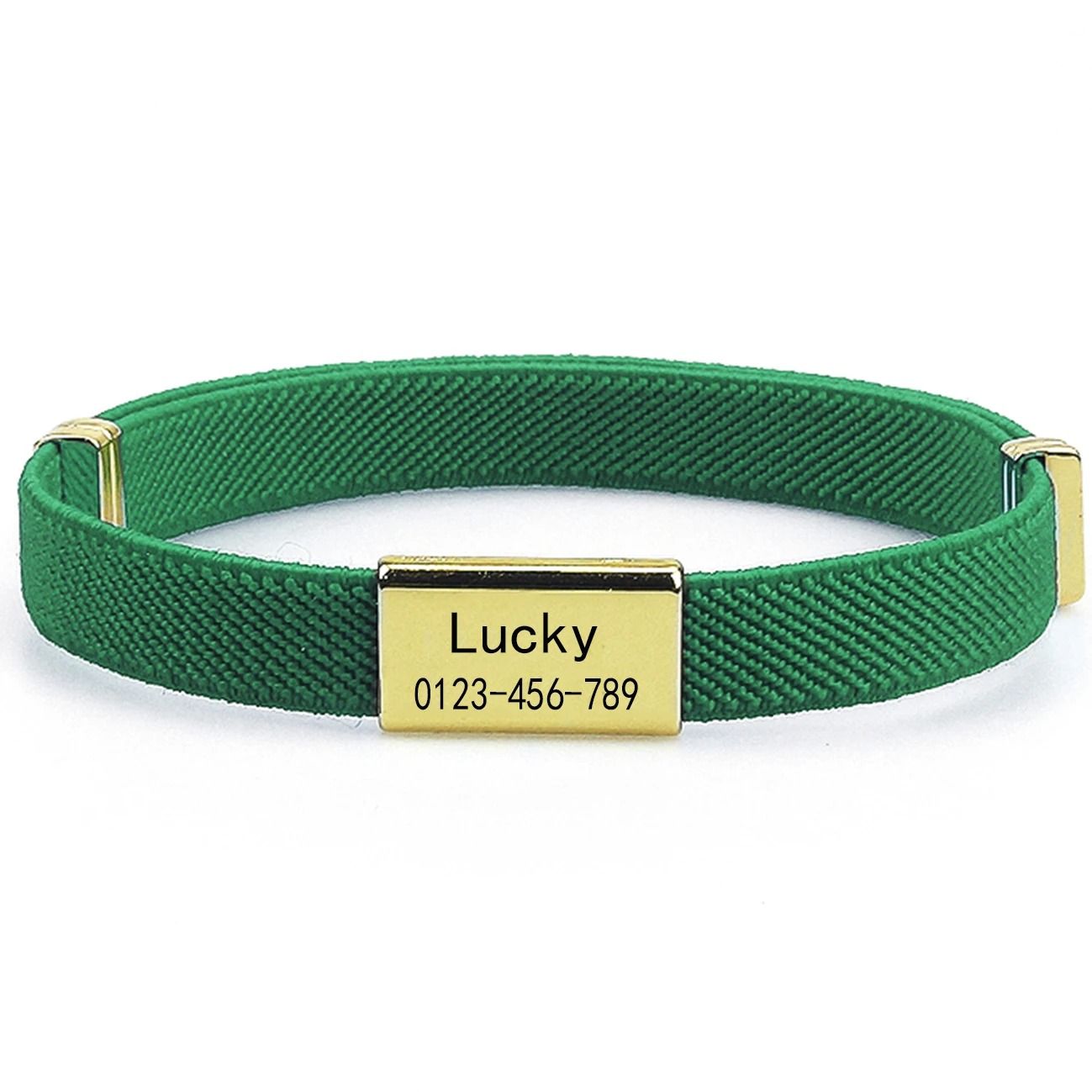 Custom Engraved Cat Collar with Breakaway Buckle and Adjustable Pet ID Tag