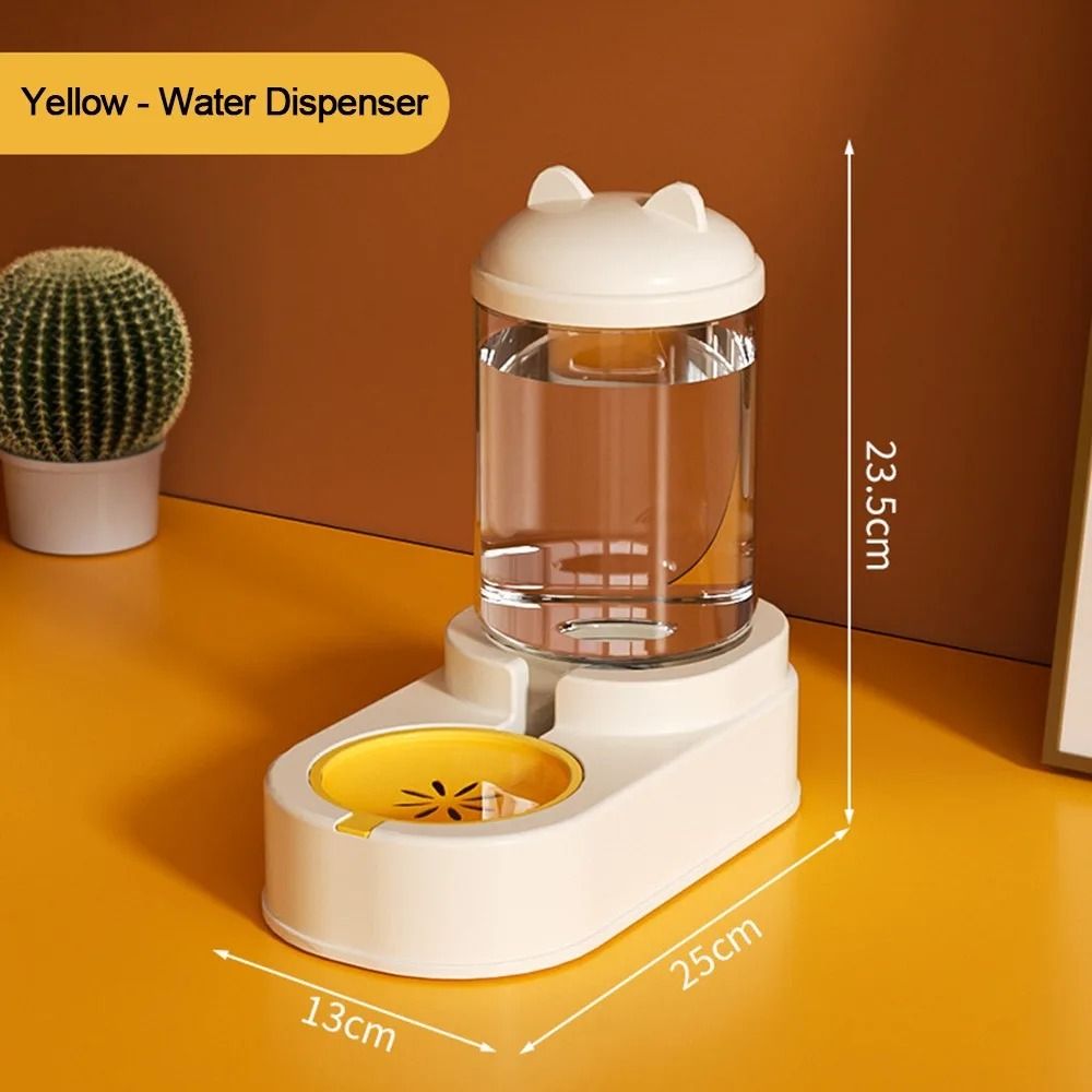 Cute Cat Shape Automatic Pet Feeder Large Capacity Food and Water Dispenser