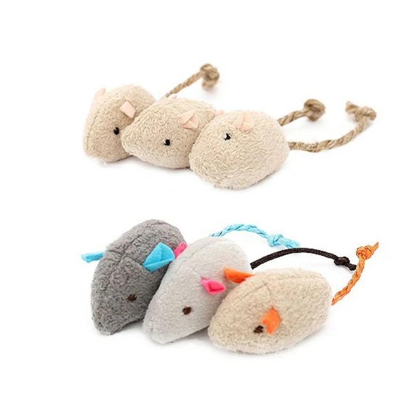 Catnip Rattle Mouse Toys for Interactive Indoor Cat Play