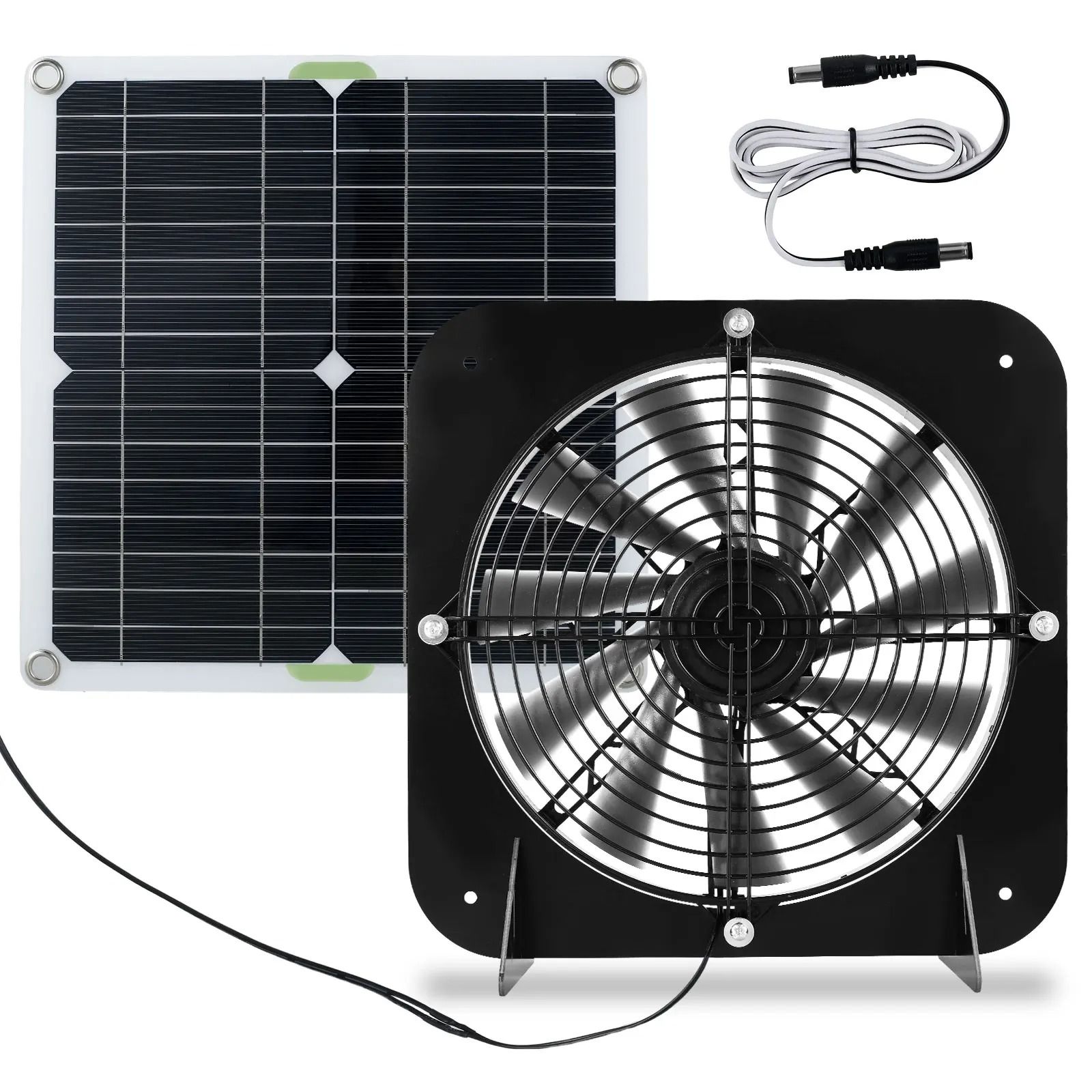 100W Solar Powered Exhaust Fan Kit for Chicken Coops