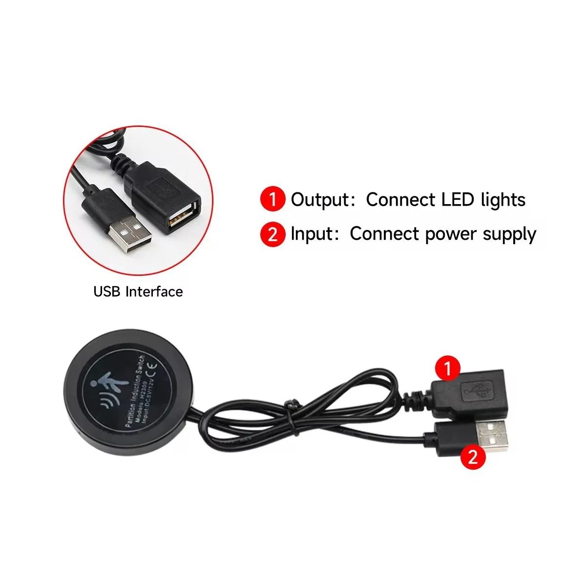 Tesla Model 3 Y X S Ambient Light USB Dock Automatic Shutdown Module