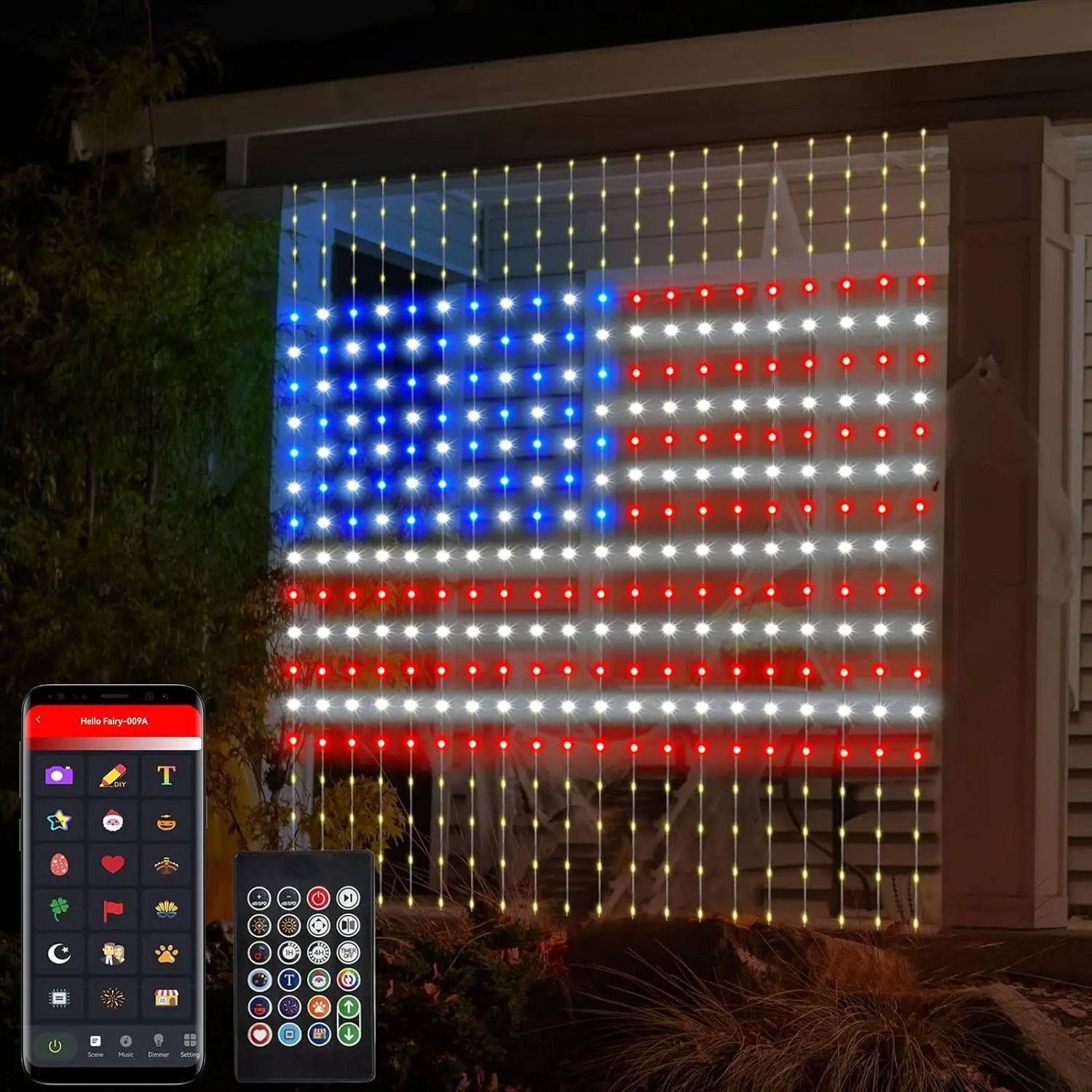 Smart RGB LED Curtain Lights for Home Party Decor