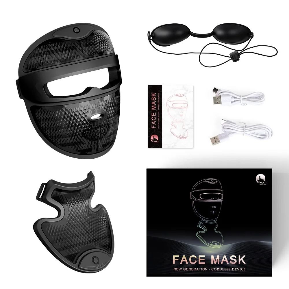LED Face and Neck Mask with 7 Color Red Light Therapy