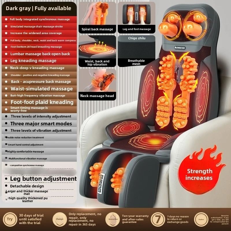 5 in 1 Folding Full Body Massage Chair Pad